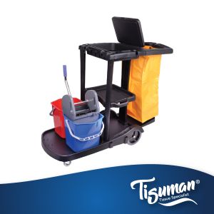Janitor Cart Come with Double Bucket